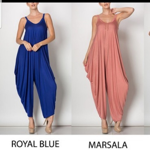 Oversized Loose drape harem jumpsuit dress - Picture 5 of 5